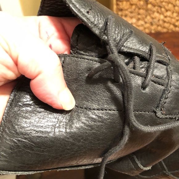 Walk Over Vintage Shoe Womens Boots Leather Pull Mid Calf Western Moto 8.5 - Picture 6 of 11